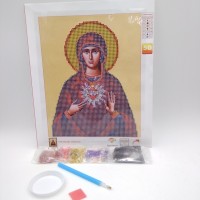 Алмазная мозаика 7514-3-05   20*25см Пресвятая Дева Мария    Католическая