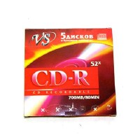 ДИСК VS CD-R 52x конверт (5/250) ДИСК VS CD-R 52x конверт (5/250)