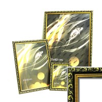 Рамка пластик А3 30*40(2025-014)коричнев ЦВЕТОЧНЫЙ УЗОР(12)