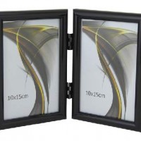 Ф/рамка вертик 1302-102черн 2фото15*21  пластик (30)