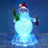 Фигурка декор пластик СНЕГОВИК 15cm со светодиод(120)C6000XRM