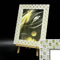 Рамка пластик40*50 (4710-012)белый КЛЕТКА(10) 45мм