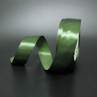 Лента атласная шир 1.2см, дл.25ярд41306-25 темно зеленый(1/10)