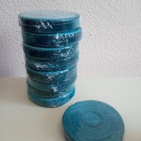 Лента бархат шир 2см, дл.10ярдов голубой