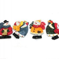 Магнит NY  СНЕГОВИК Welcome4диз полистоун(1/384)11*8см