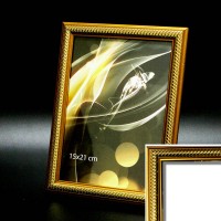 Рамка пластик А5 15*21(2026-139)золото 20мм(40)