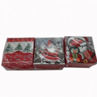 Набор коробок подар из 3-ох шт картон NY, 13*13*9cm H2-23854S(96)