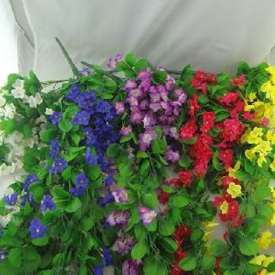 Букет искус. цветов свисающий ФИАЛКИ 100см 3576 5цветов