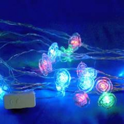 Гирлянда декоративная Розочки 28 светодиодных ламп(100)от сети220В