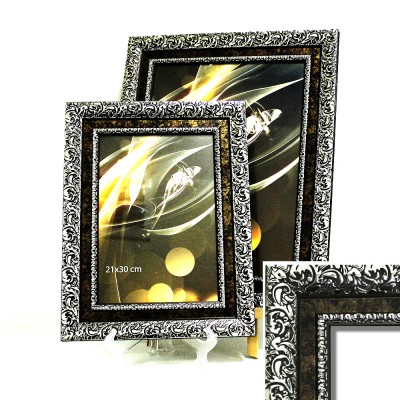 Рамка пластик40*50(5602-018) бронз+сер 62ммPVC