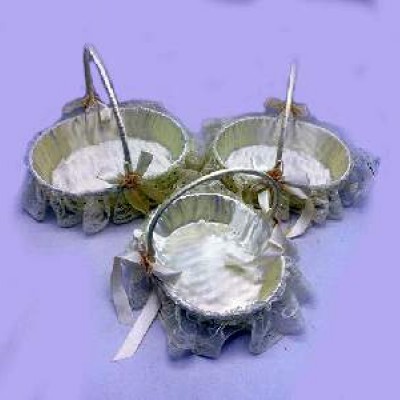 Корзинка  декорат  пластик  набор из 3 шт(45) C30