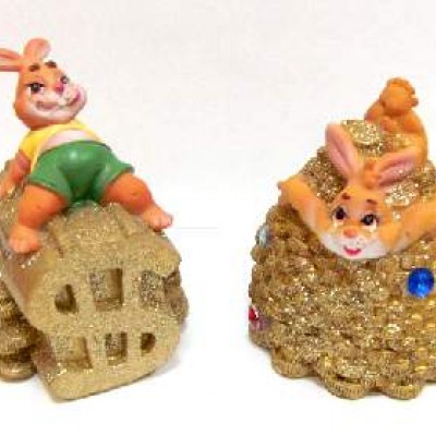 Копилка "Заяц"8*8*8,5см XS11030