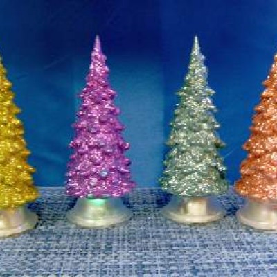 Фигурка декор пластик ЕЛОЧКА 10cm( без подсветки)   (240)17-16