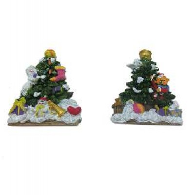 Магнит NY  Елка полистоун 10см  1120   (1/12)