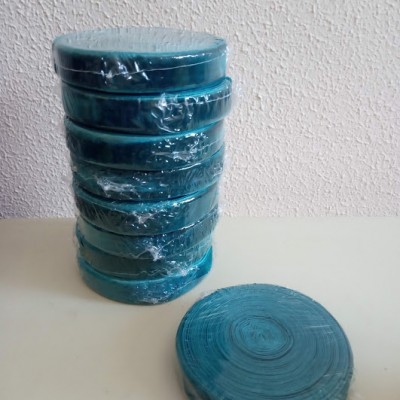 Лента бархат шир 2см, дл.10ярдов голубой