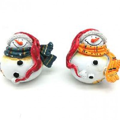 Фигурка декор NYполист СНЕГОВИК 2диз(1/192)9*11*4см