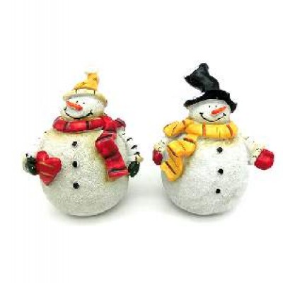 Фигурка декор NYполист СНЕГОВИК 2диз(1/144)15*13*5