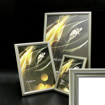 Рамка пластик А4 21*30(2026-06) серебро 20мм(30)